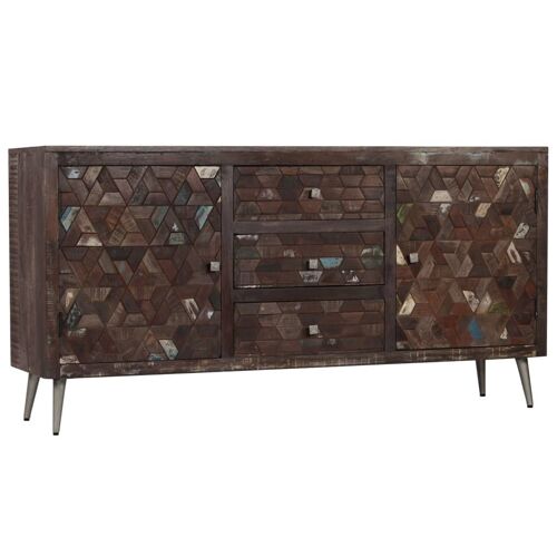 Homestoreking Dressoir 160x40x80 cm massief gerecycled hout