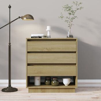 Homestoreking Buffet 70x41x75 cm aggloméré chêne sonoma couleur 3