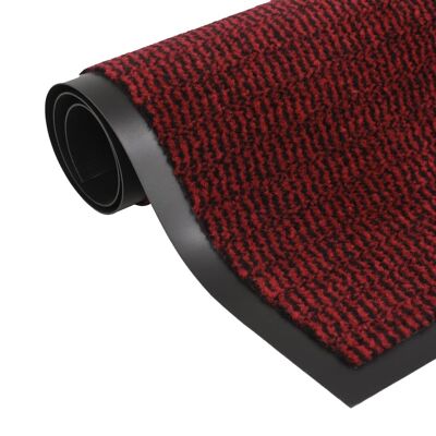 Homestoreking Dry run mat rectangular tufted 80x120 cm red