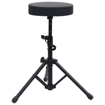 Homestoreking Drum stool adjustable round black