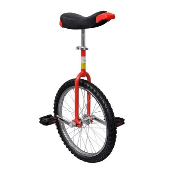Homestoreking Monocycle réglable 20 pouces rouge