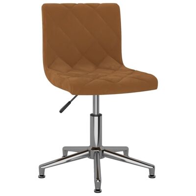 Homestoreking Dining chair swivel velvet brown 56