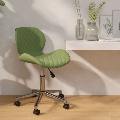 Homestoreking Silla de comedor giratoria terciopelo verde claro 43