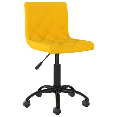 Homestoreking Dining room chair swivel velvet mustard yellow 25