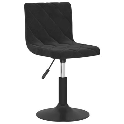 Homestoreking Silla de comedor giratoria terciopelo negro 45