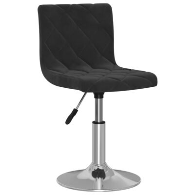 Homestoreking Dining room chair swivel velvet black 53