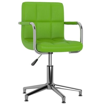 Homestoreking Dining room chair rotatable imitation leather green 1