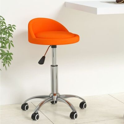 Homestoreking Chaise de salle à manger rotative simili cuir orange 15