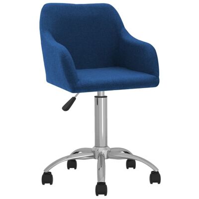 Homestoreking Silla de comedor giratoria tela azul 15