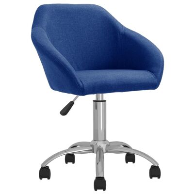 Homestoreking Silla de comedor giratoria tela azul 32