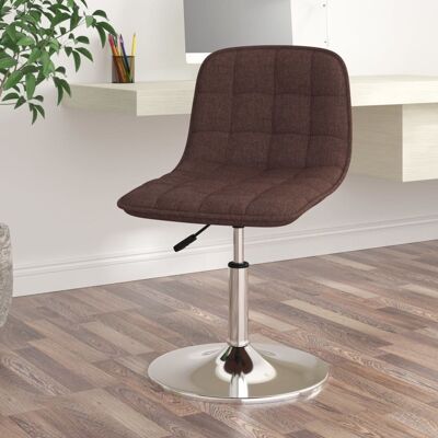 Homestoreking Dining room chair rotatable fabric brown 25