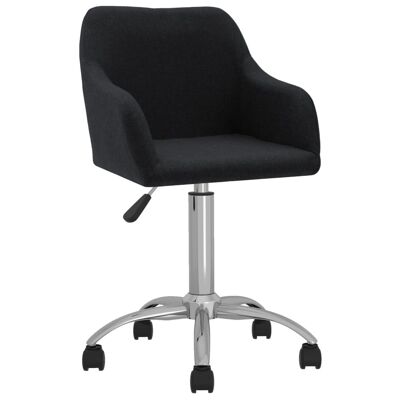 Homestoreking Silla de comedor giratoria tela negra 13