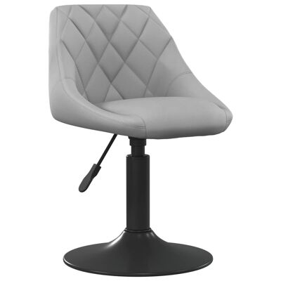 Homestoreking Silla de comedor terciopelo gris claro 2