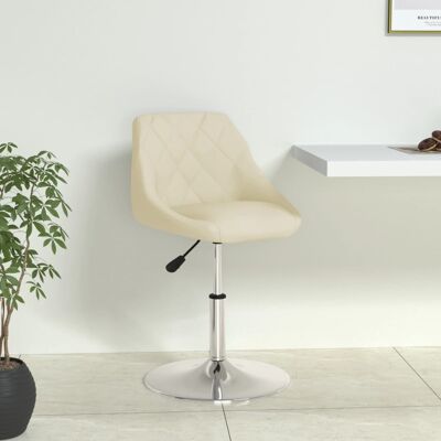 Homestoreking Silla de comedor polipiel color crema 3