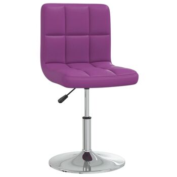 Homestoreking Chaise de salle à manger cuir artificiel violet 3