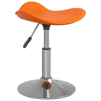 Homestoreking Silla de comedor acero cromado y simil piel oran