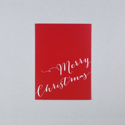 Cartolina di Natale Calligrafia Amy