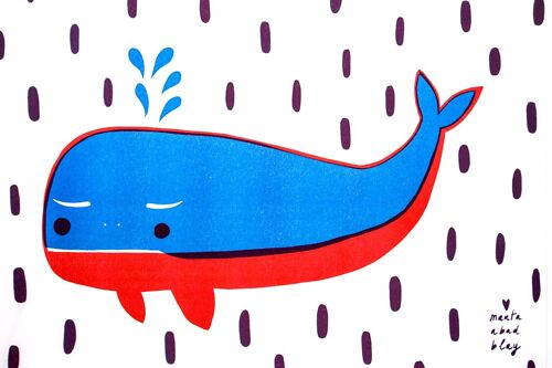 Whale - 50x70 cm - Print