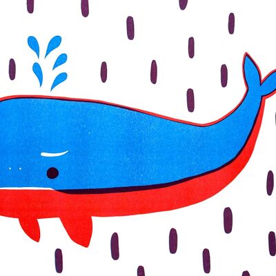 Whale - 50x70 cm - Print