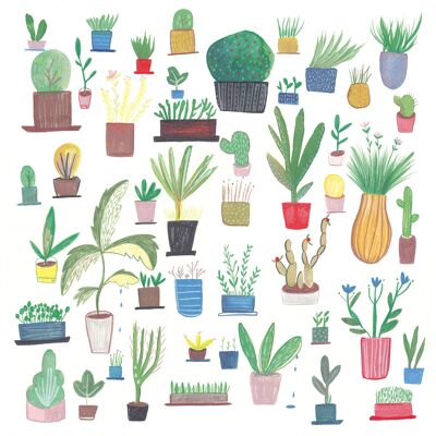 Botanical- 50x50 cm - Print