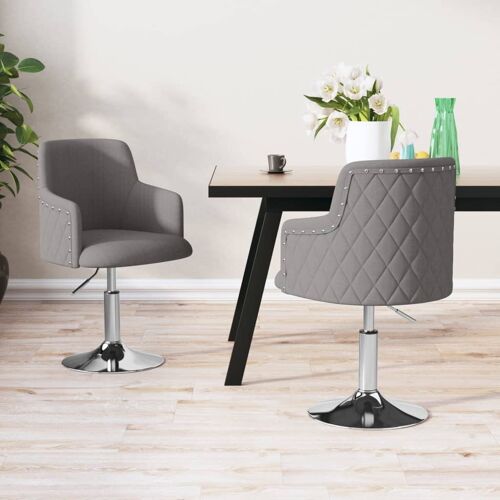 Homestoreking Eetkamerstoelen 2 st stof donkergrijs 30