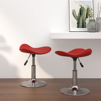 Homestoreking Chaises de salle à manger 2 pcs acier chromé et plastique 7