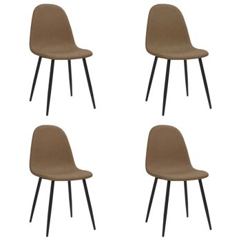 Homestoreking Chaises de salle à manger 4 pcs 45x54,5x87 cm cuir artificiel don 1