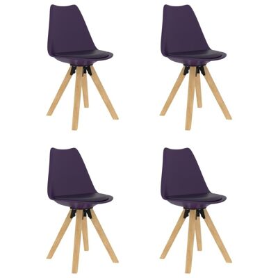 Homestoreking Dining room chairs 4 pcs lilac