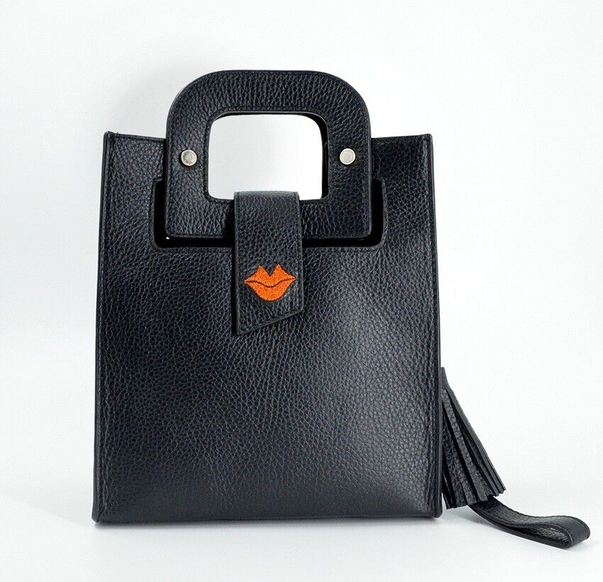 Schwarz-Orange ARTIST Handtasche