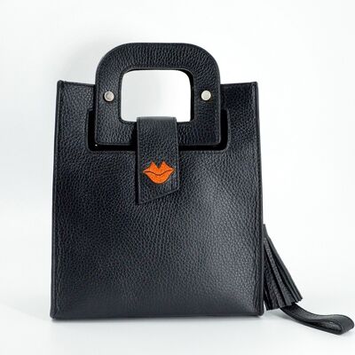 Bolso ARTIST negro y naranja