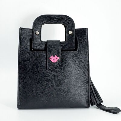 Schwarz-Pink ARTIST Handtasche