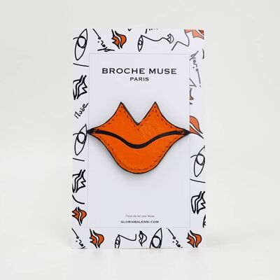 Broche MUSE orange