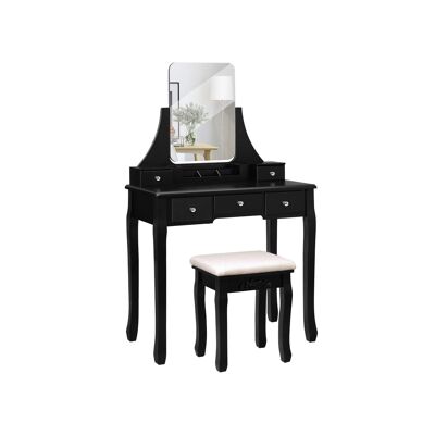 Elegant black dressing table