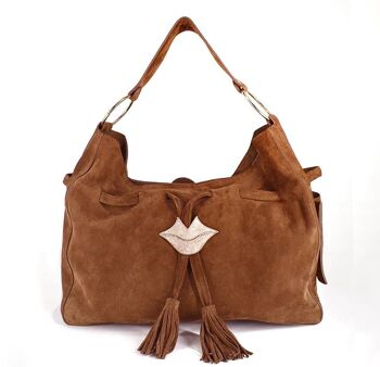 Sac cabas souple MIKI camel 1