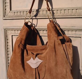 Sac cabas souple MIKI camel 6