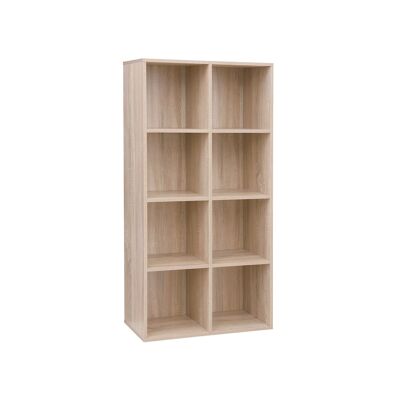 Simple shelf 8 compartments wood look
