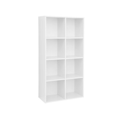 Simple shelf 8 compartments white