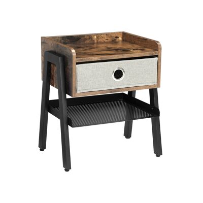 Industrial Style Bedside Table With Drawer