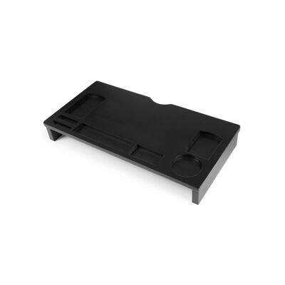 Monitor stand bamboo black