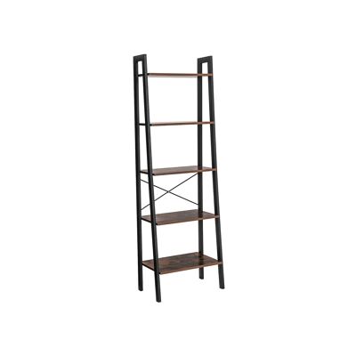 Industrial design ladder rack 5 shelves