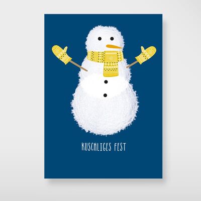 Cartolina "Pupazzo di neve"
