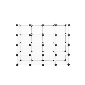 Etagère empilable 16 cubes profonds blanc 4