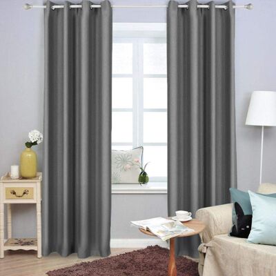 Blackout curtain silver-grey