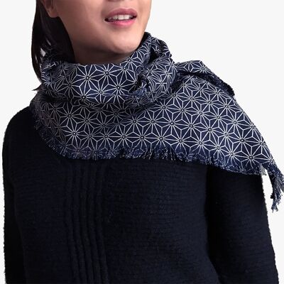 Japanese handcrafted cotton scarf