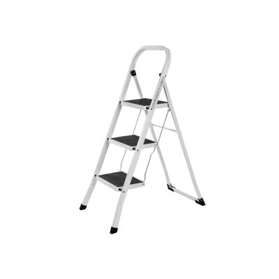 Household ladder 3 steps white