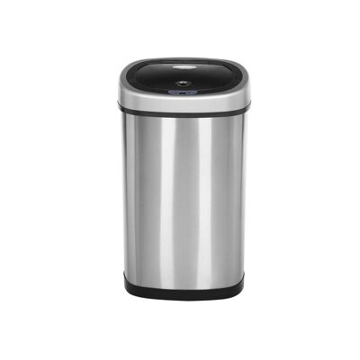 Homestoreking Trash Can with Hand Sensor in Stainless Steel - 50 L - Silver