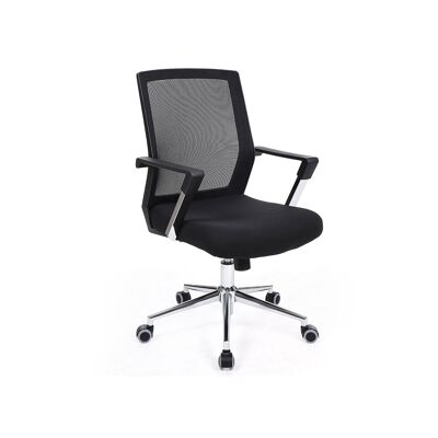 Homestoreking Adjustable Swivel Chair with Mesh - Black