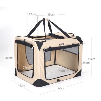 Sac de Transport Pliable Homestoreking - 60 x 40 x 40 cm - Beige 7