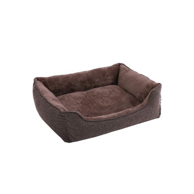 Homestoreking Washable Dog Bed with Cushion - 90 x 25 x 75 cm - Brown