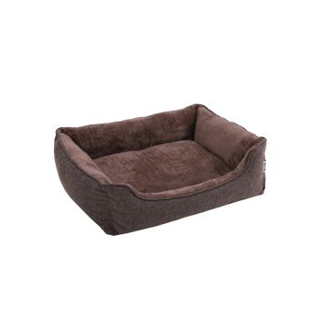 Lit pour Chien Lavable avec Coussin Homestoreking - 90 x 25 x 75 cm - Marron 1